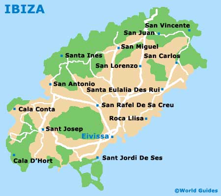 Small Ibiza Map