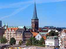 Cathedral spire in Aarhus city centre