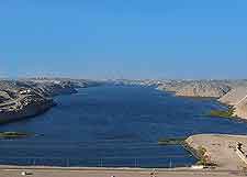 Aerial photo of the nearby High Dam