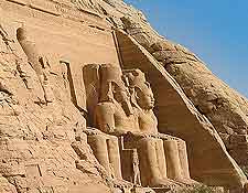 Close-up view of the Temple of Ramses II