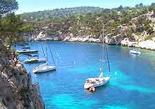 Scenic picture of Aix-en-Provence's Calanques