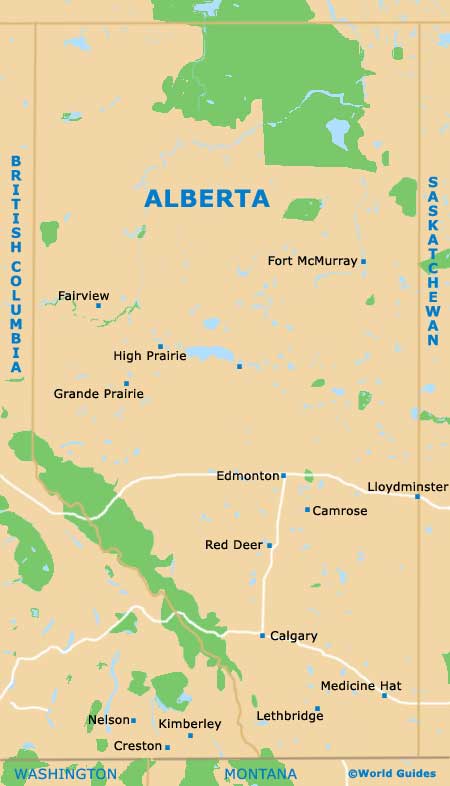 Alberta map