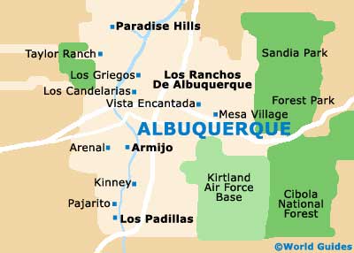 Small Albuquerque Map