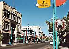 Photo of Route 66 highway, heading through Albuquerque, New Mexico, USA