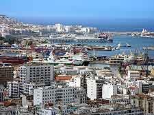Bird's eye view of the port at Algiers