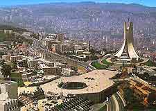 Aerial photo of the Algiers cityscape
