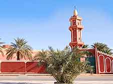 Photo showing red mosque at Timimoun