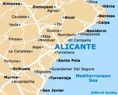 Small Alicante Map