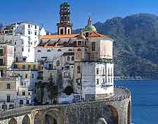 Coastal picture showing neighbouring Atrani