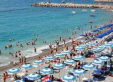 Photo of sunbathers and beach-goers