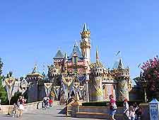 Photo of the famous castle at Disneyland, Anaheim, California, USA