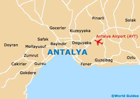 Small Antalya Map