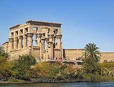 Photo of the Philae Temple and River Nile