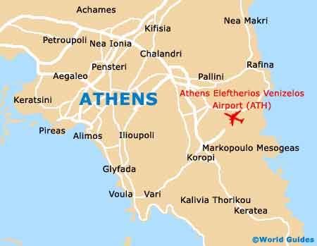 Athens map