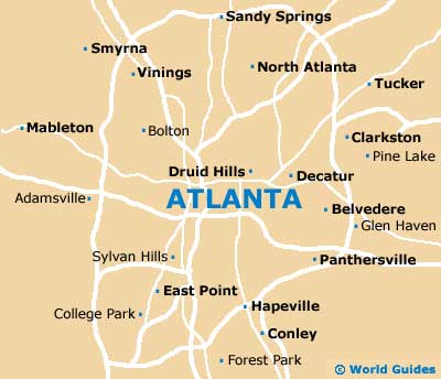Small Atlanta Map