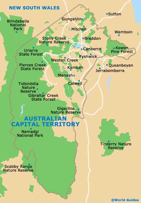 Australian Capital Territory map