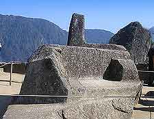 Intiwatana view, showing archaeological remains
