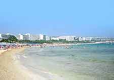 Photo of hotels lining the beachfront