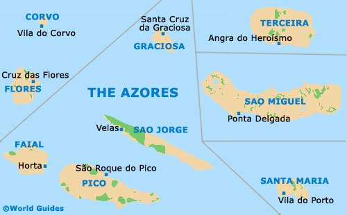 Azores map