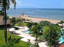 Aerial photo of local resort