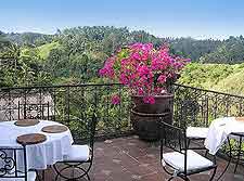 Different image of outdoor cafe tables