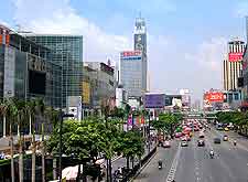 View of central shopping malls