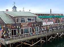 Harborfront photo of popular eatery