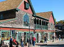 View of popular shops