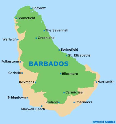 Barbados Map