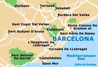 Small Barcelona Map