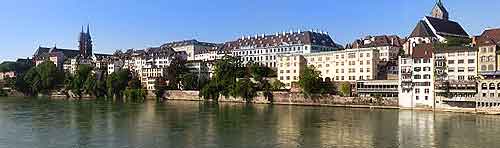 Panoramic photo of the River Rhine