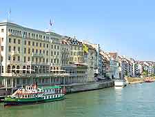 River view, showing cruise boat