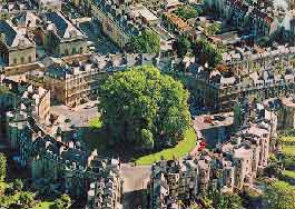 Aerial view of The Circus