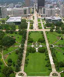 Aerial photograph of Baton Rouge