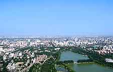 Aerial picture of Beijing cityscape