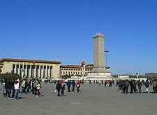 Picture of Tiananmen Square and the Monument to the People's Heroes