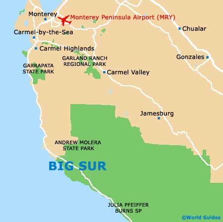 Small Big Sur Map
