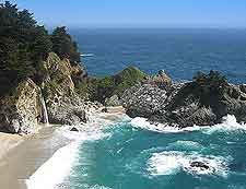 Picture of beach and McWay Falls