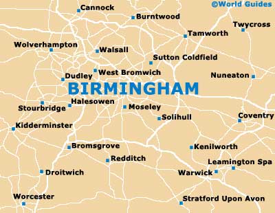 Small Birmingham Map