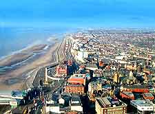 Aerial picture of the beachfront
