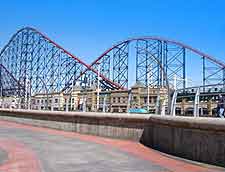 Picture of the Pleasure Beach and 'Big One' coaster