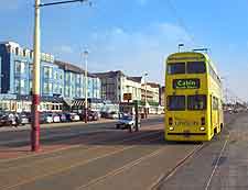 Photo of beachfront tram