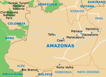 Amazonas map