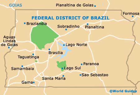 Federal District of Brazil map