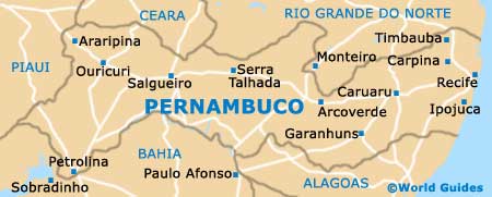 Pernambuco map