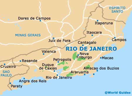 Rio Janeiro state map