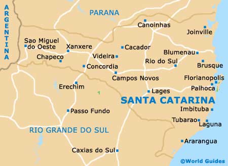 Santa Catarina map