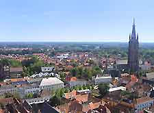 Aerial view of the city centre