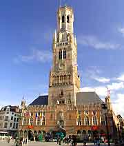 View of the famous Belfry (Belfort)