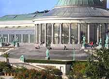 View of the Palm House in the Brussels Botanical Gardens